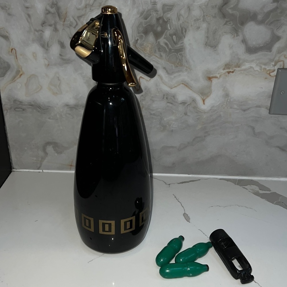 Vintage Sparklets BOC Hostmaster MK3 Ceramic Glass 1L Syphon with pistons